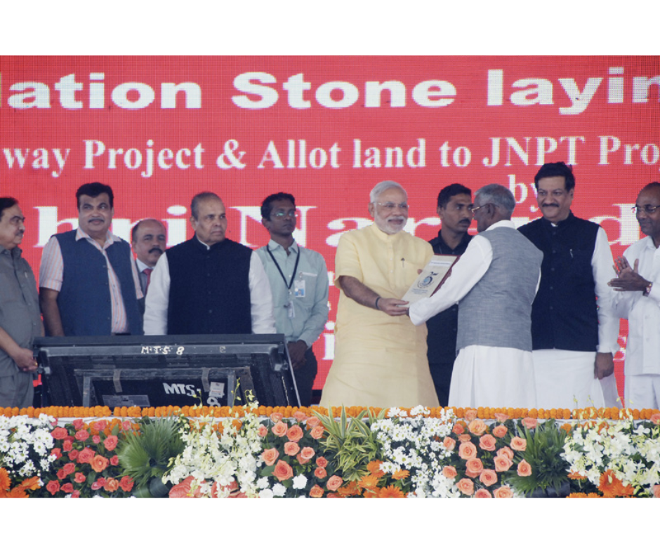 Prime minister india narendra modi uran navi mumbai