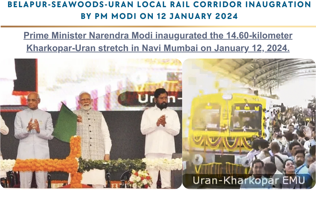 Seawoods to Uran Local Railway train