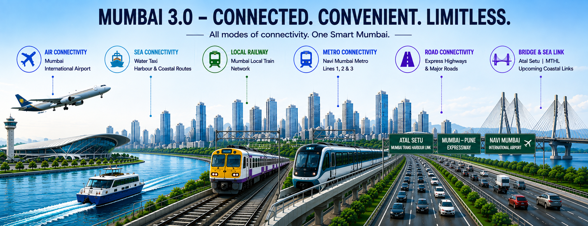 Third Mumbai Connectivities airport Atal Setu